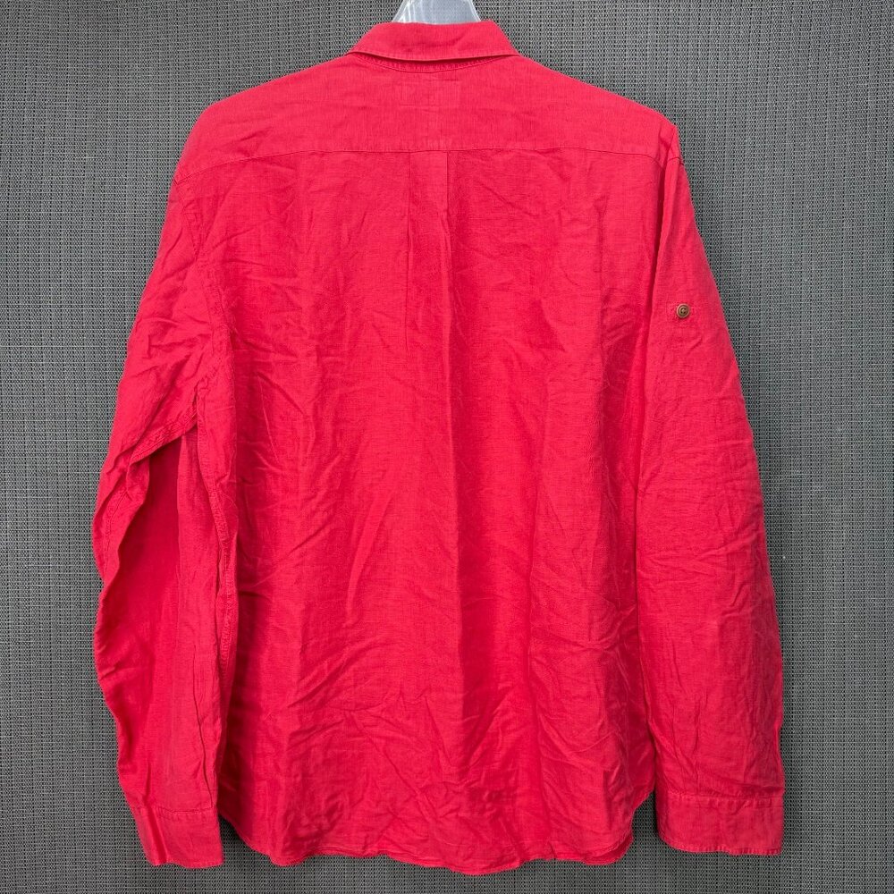 Polo Ralph Lauren Mens Size XXL Red Long Sleeve Button-Up Dress Shirt - Picture 3 of 9